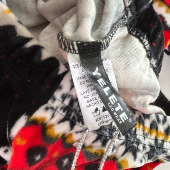 Girls Velour Leggings Christmas Holiday Size Large - Picture 5 of 7